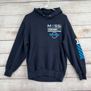 Messi x Hard Rock Live Greatness 10 Hoodie Sweatshirt Adult Size Small Navy Blue